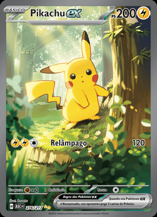 Pikachu ex, número 276