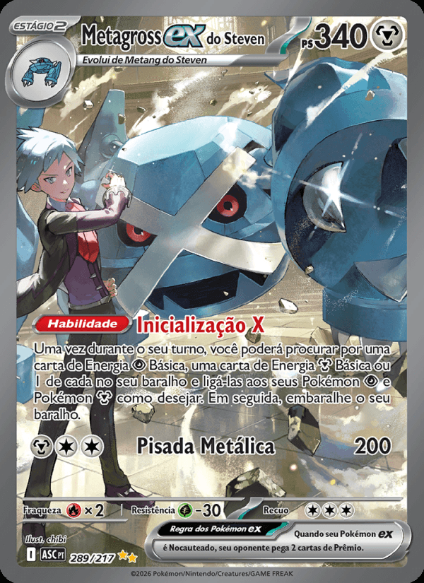 Metagross ex do Steven, número 289