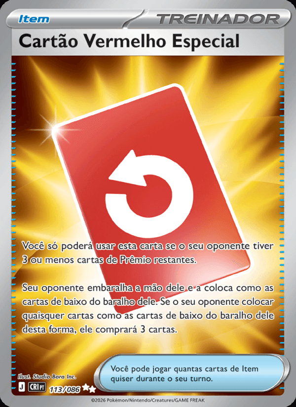 Cartão Vermelho Especial, número 113