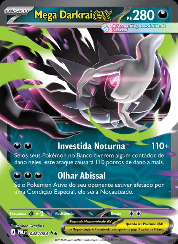 Mega Darkrai ex, número 048